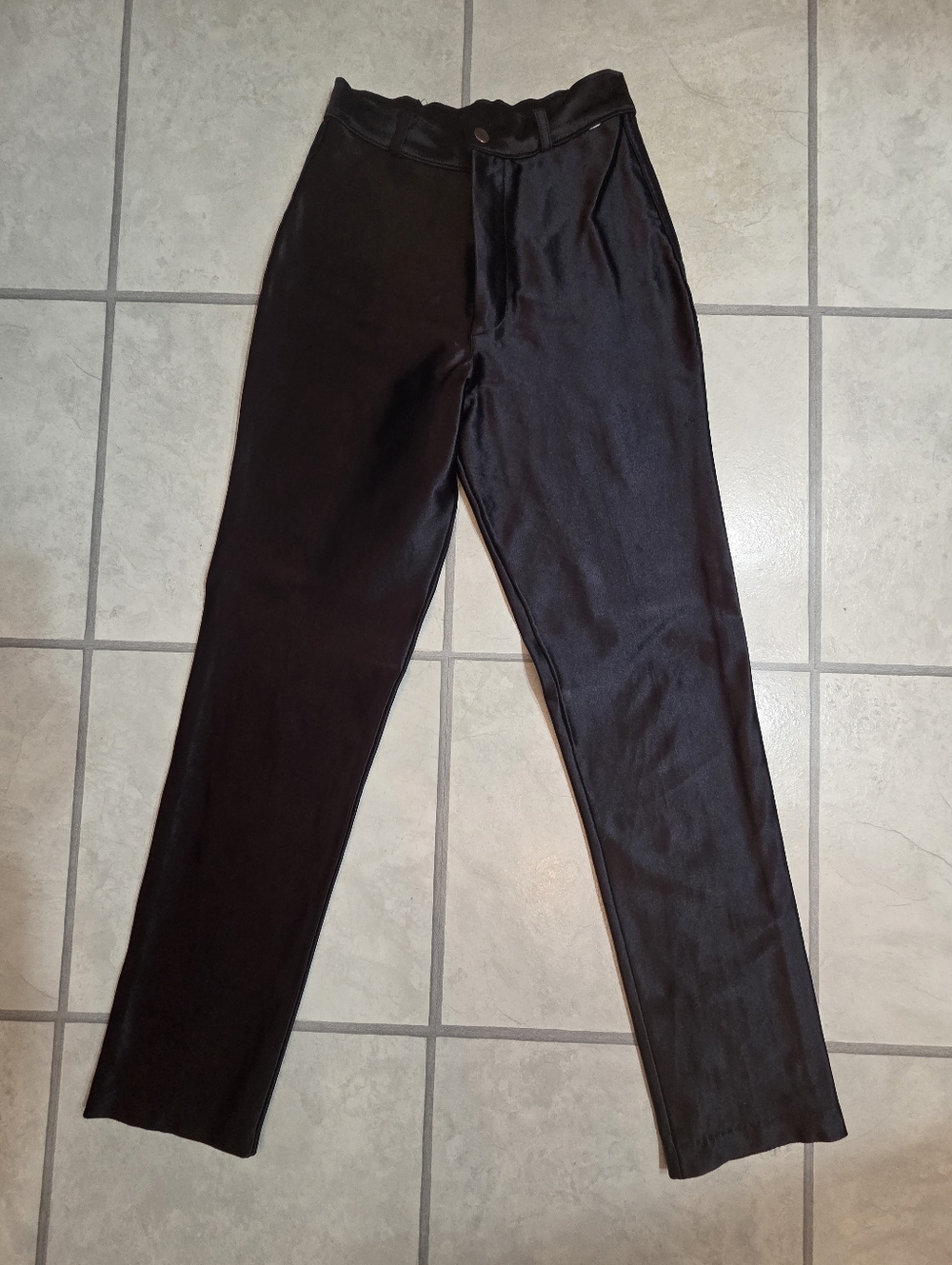 Vintage 70's Frederick Of Hollywood Stretchy Black Pants Size 5 Small